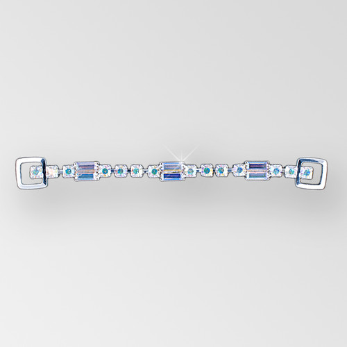 4 inch 1 row Rhinestone Connector in Crystal AB Silver, ss16, 6 baguettes 4 inch 1 row Rhinestone Connector in Crystal AB Silver, ss16, 6 baguettes Product
