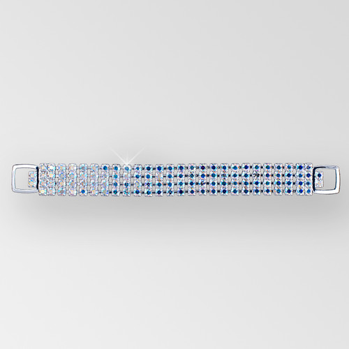 6 inch 4 row Rhinestone Connector in Crystal AB Silver, ss14.5 Product