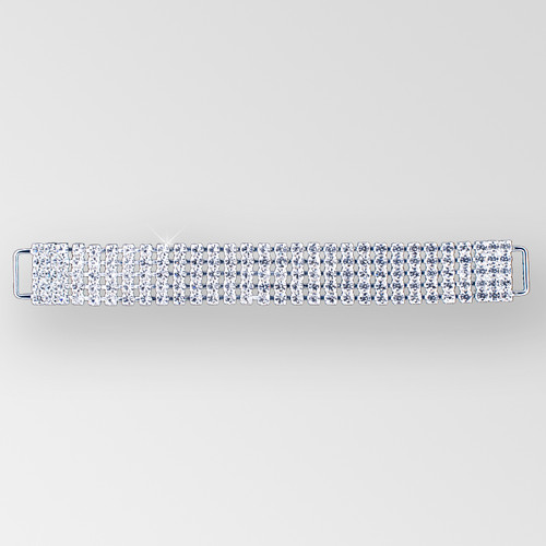 6 inch 5 row Rhinestone Connector in Crystal Silver, ss14.5 Product