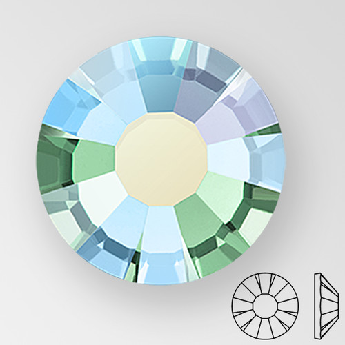 ss30 ERINITE AB - PRECIOSA MAXIMA Flat Back, 18 facets, foiled Product