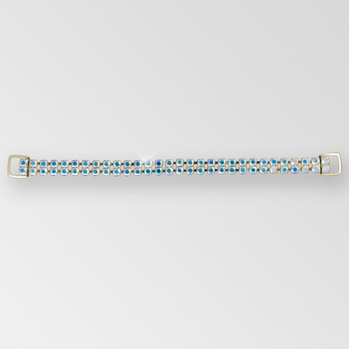 7.5 inch 2-row Crystal AB Gold Rhinestone Connector ss18 Product