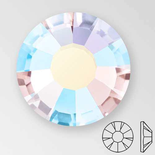 ss20 VINTAGE ROSE AB - PRECIOSA MAXIMA Flat Back, 15 facets, foiled ss20 VINTAGE ROSE AB - PRECIOSA MAXIMA Flat Back, 15 facets, foiled Product