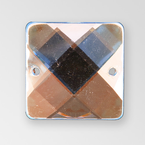 19mm Acrylic Square Sew-On Stone, Golden Honey color Product
