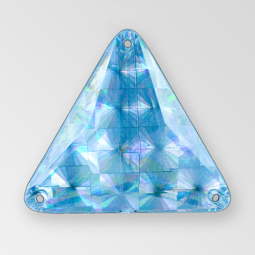 30mm Acrylic Triangle Sew-On Stone, Argent Flare color Product