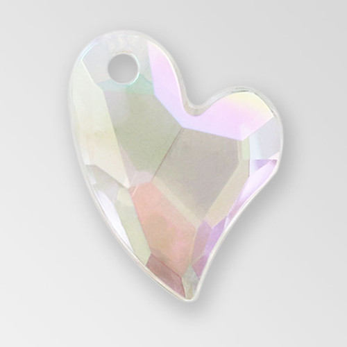 14mm Acrylic Iceberg Heart Pendant, Crystal AB color Product