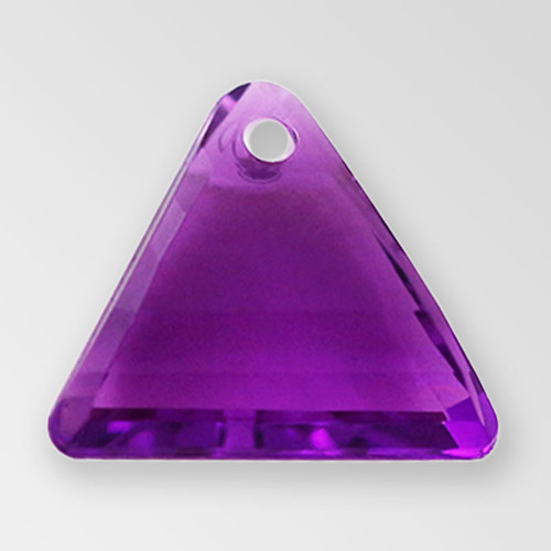 11mm Acrylic Triangle Pendant, Amethyst color Product