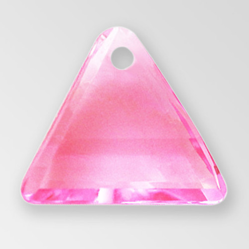 11mm Acrylic Triangle Pendant, Light Rose color Product