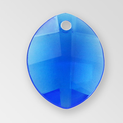 14mm Acrylic Leaf Pendant, Sapphire color Product
