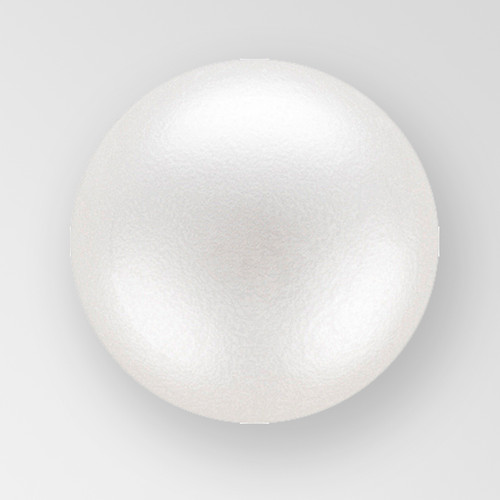 9mm ACRYLIC Cabachon in White Color Product