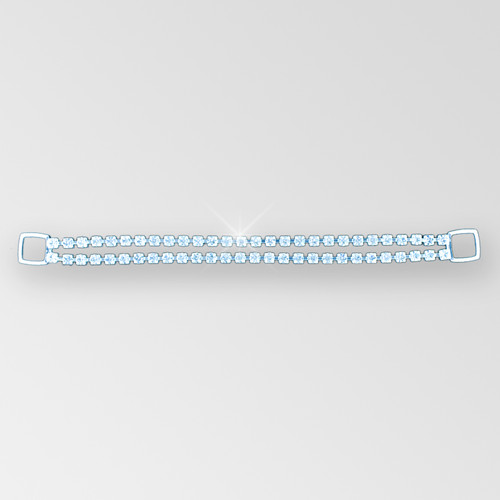 7.50 inch 2-row Crystal, Silver plated Connector, ss18 Product