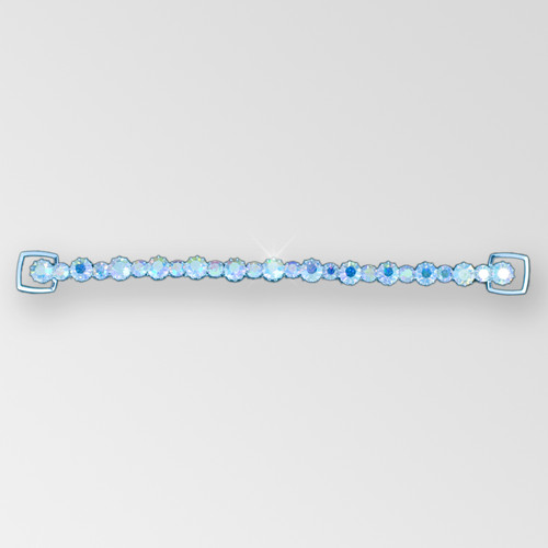 7.75 inch 1-row ss29, ss40 Reinforced Crystal AB Silver Rhinestone Connector - on Metal Mash Product