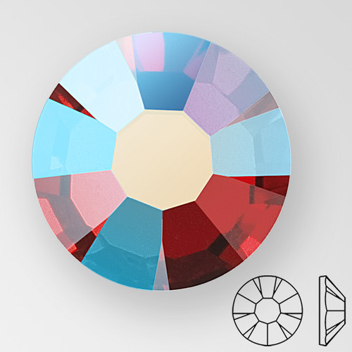 ss16 SIAM AB - PRECIOSA MAXIMA Flat Back, 15 facets, foiled Product