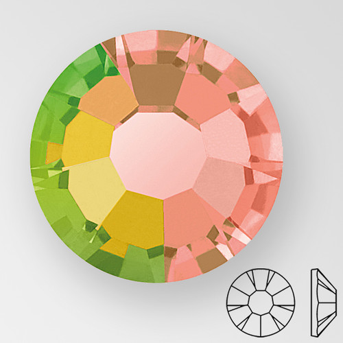 ss16 VITRAIL MEDIUM - PRECIOSA MAXIMA Flat Back, 15 facets, foiled Product