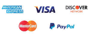 Payments Icons - American Express, VISA, Discover Network, MasterCard, PayPal