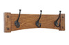 Arched Mission Craftsman Style Wall Coat Rack with Craftsman Style Hooks 18" to 48" wide