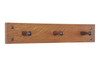 Narrow Mission Style Wooden Peg Rack with Black Walnut Pegs 18-48" Wide