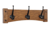 Arched Mission Craftsman Wall Coat Rack with Vintage Style Hooks 18-48" wide