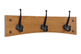 Arched Mission Wall Coat Rack with Vintage Style Cast Iron Hooks 18-48" Wide