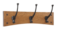 Arched Mission Wall Coat Rack with Mission Style Hooks 18-48" Wide