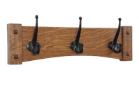 Arched Mission Craftsman Wall Coat Rack with Vintage Style Hooks 18-48" wide