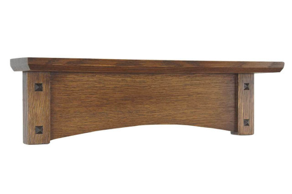 Arched Mission Craftsman Style Decorative Wooden Ledge Shelf 19" to 49" Wide