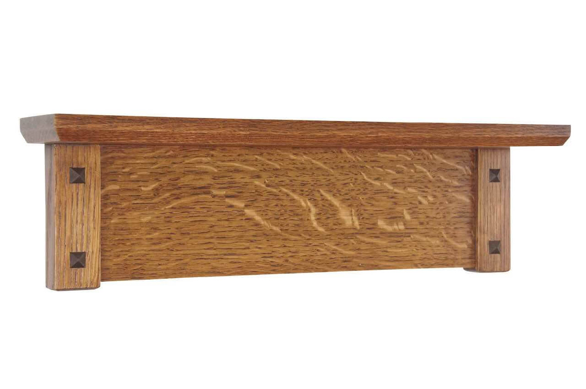 Mission Craftsman Style Decorative Wooden Wall Shelf 19-49