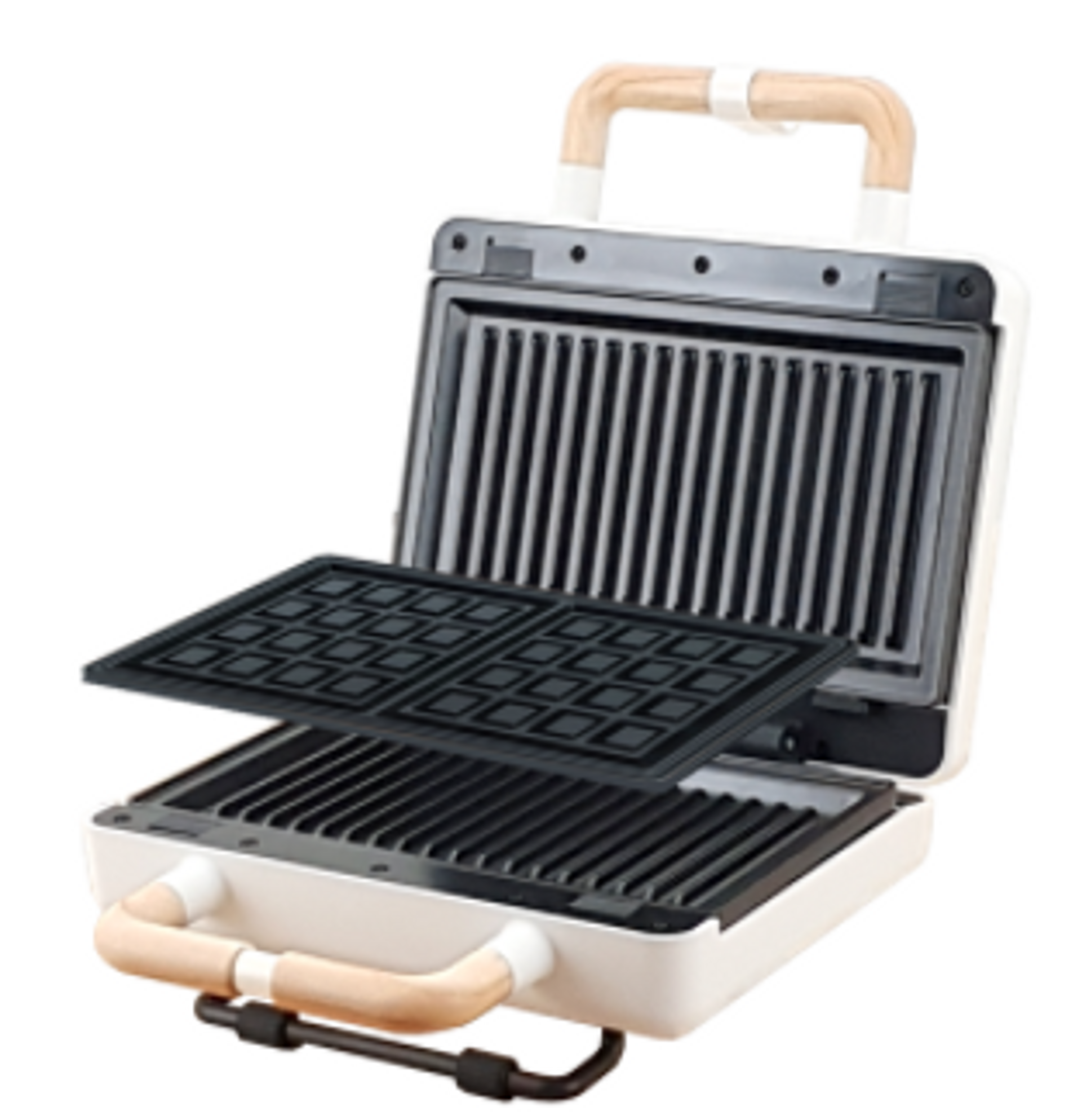 Asahi Waffle & Panini Maker Wood Design WM043