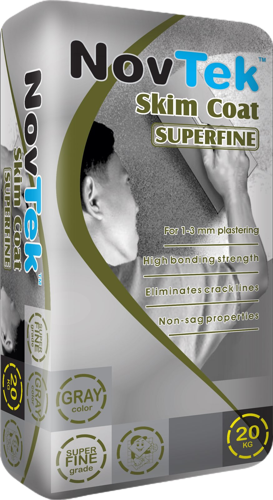 FORTRESS SKIM COAT SUPER FINE WHITE 20KG