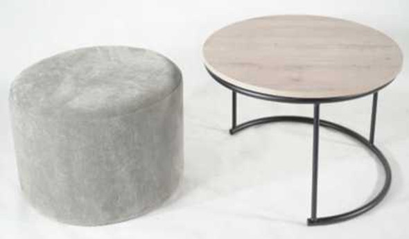 NOURA COFFEE TABLE WITH OTTOMAN NOURA COFFEE TABLE WITH OTTOMAN