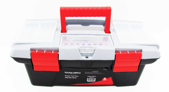 TOUGH NOTCH AHT68 PLASTIC TOOL BOX 335X185X130MM TOUGH NOTCH AHT68 PLASTIC TOOL BOX 335X185X130MM