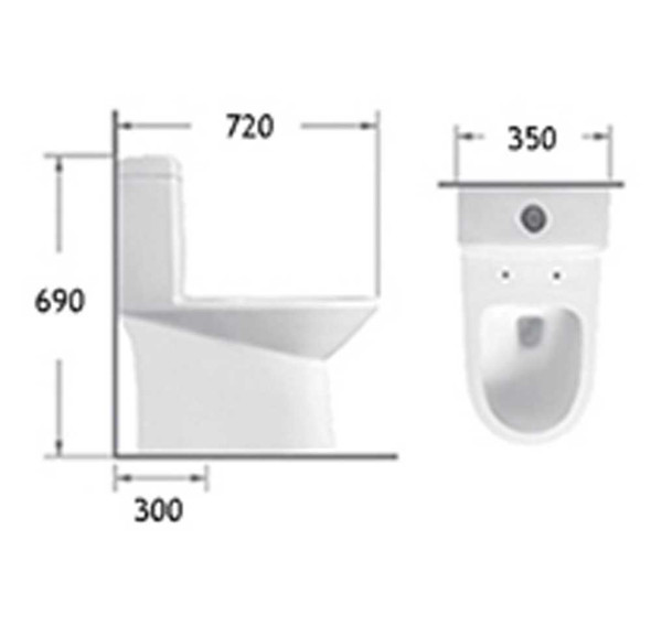 BRAUHN CHERYL JX-834 ONE-PIECE WATER CLOSET BRAUHN CHERYL JX-834 ONE-PIECE WATER CLOSET