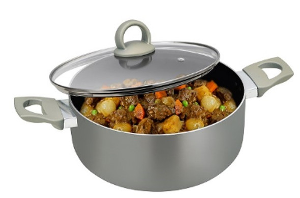 NK-P706 22CM PLATINUM INDUCTN CASS WIT GLASS LID NK-P706 22CM PLATINUM INDUCTN CASS WIT GLASS LID