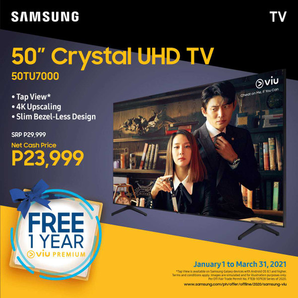 SAMSUNG UA50TU7000 50" SMART 4K UHD SAMSUNG UA50TU7000 50" SMART 4K UHD