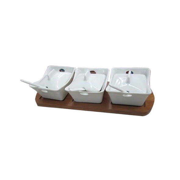 RHM1505-1036 FY31128 Ceramic Serving Bowls with Spoon RHM1505-1036 FY31128 Ceramic Serving Bowls with Spoon