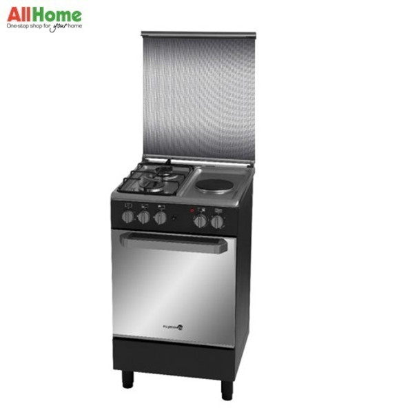 Fujidenzo Range 2 Gas Burners + 1 Electric Hotplate 50cm FGR5521VTRMB