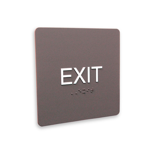 6" x 6" Title 24 Braille - "EXIT"