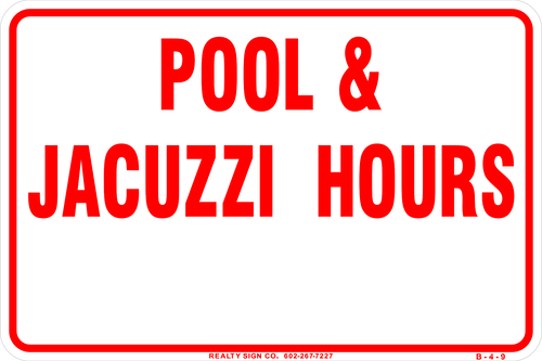 Pool / Jacuzzi Hours