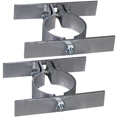 Double Sign Round Pole Brackets (Pair)