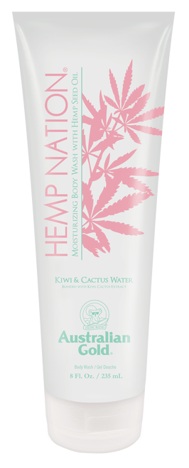 Hemp Nation Kiwi & Cactus Water Body Wash - 235mL