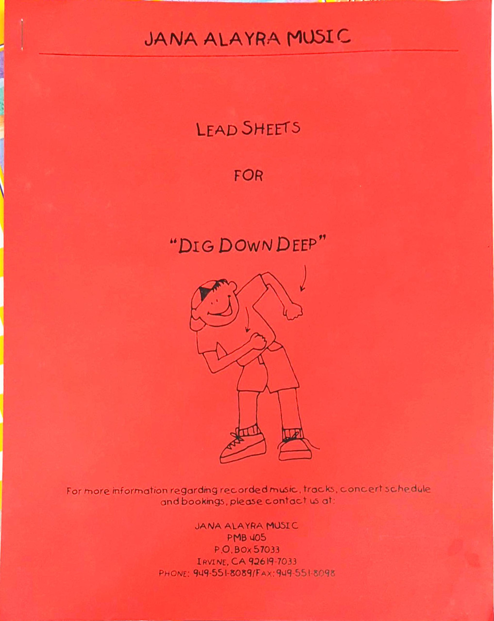 Dig Down Deep (lead sheets)