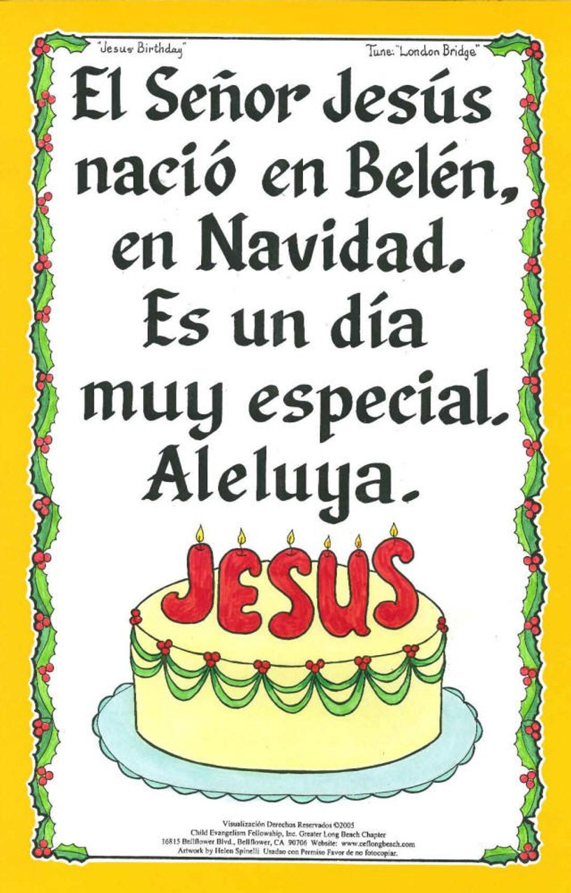 Feliz Cumpleaños Jesus (Happy Birthday Jesus) - Child Evangelism Fellowship  Store