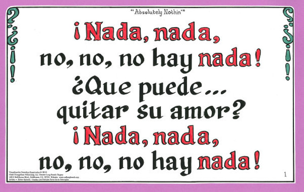 No, No, No Hay Nada (Absolutely Nothing)