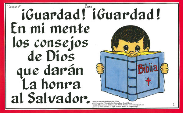 Guardando en mi Mente los Consejos de Dios (Compute!)
