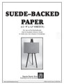 Suede-backed paper