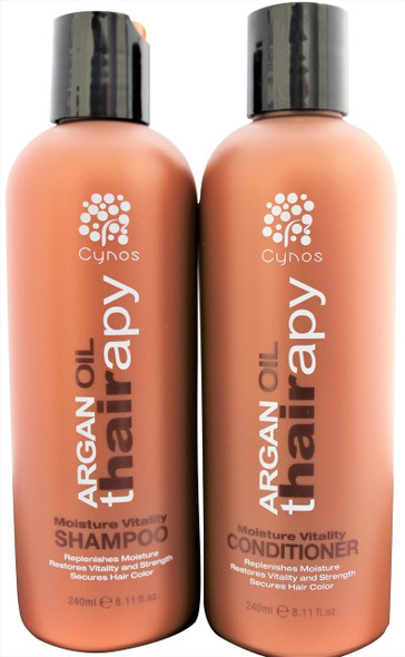 Argan Thairapy shampoo and conditioner bonus set (2 x 10 oz.) features 100% pure Argan Oil that’s imported from Morocco to ensure that your hair receives supreme care. Provides superior protection, moisture, and a lasting shine. Nourishes, hydrates, and strengthens the hair. Restores split ends, breakage and dryness using of moisture rich ingredients , and essential amino acids. Infused with Vitamin E, Omega 3 and collagen Amino acids for stronger healthier shiny hair. Promotes healing of hair Blocks the effects of humidity. Great for all hair types.. MADE WITH THE HIGHEST QUALITY ARGAN OIL – Argan Oil (Argania Spinosa) is widely known as one of the most effective ingredients in all of hair care, but don’t just settle for any product that claims to have Argan Oil in it. Argan Thairapy shampoo and conditioner bonus set (2 x 10 oz.) features 100% pure Argan Oil that’s imported from Morocco to ensure that your hair receives supreme care. Provides superior protection, moisture, and a lasting shine. Nourishes, hydrates, and strengthens the hair. Restores split ends, breakage and dryness using of moisture rich ingredients , and essential amino acids. Infused with Vitamin E, Omega 3 and collagen Amino acids for stronger healthier shiny hair. Promotes healing of hair Blocks the effects of humidity. Great for all hair types.. MADE WITH THE HIGHEST QUALITY ARGAN OIL – Argan Oil (Argania Spinosa) is widely known as one of the most effective ingredients in all of hair care, but don’t just settle for any product that claims to have Argan Oil in it.