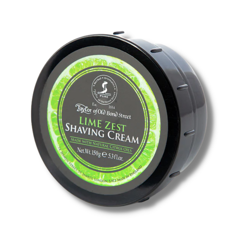 Taylor of Old Bond Street Lime Zest Shaving Cream | Agent Shave | Wet Shaving Supplies UK