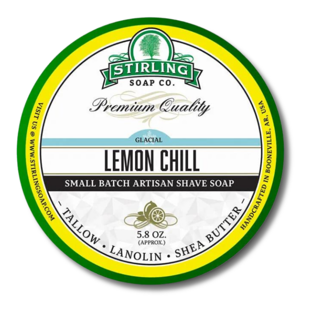 Stirling Shaving Soap - Glacial Lemon Chill | Agent Shave | Wet Shaving Supplies UK