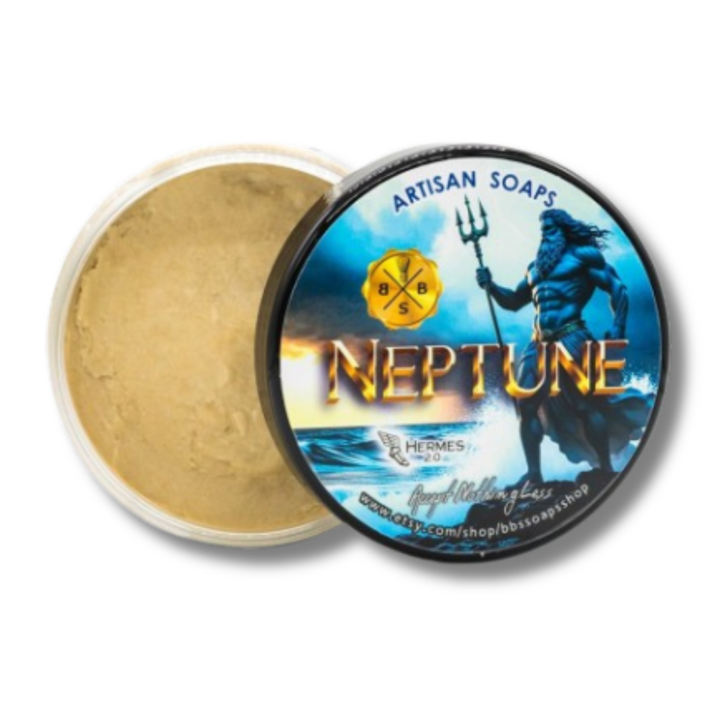 BBS Soaps Tallow Shaving Soap Neptune Hermes 2.0 | Agent Shave | Wet Shaving Supplies UK