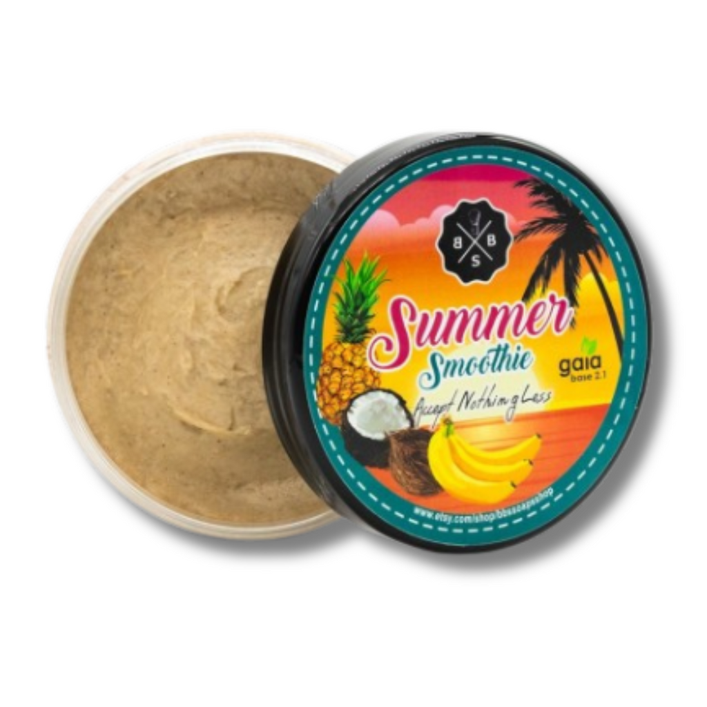 BBS Soaps Artisan Vegan Shaving Soap Summer Smoothie | Agent Shave | Wet Shaving Supplies UK