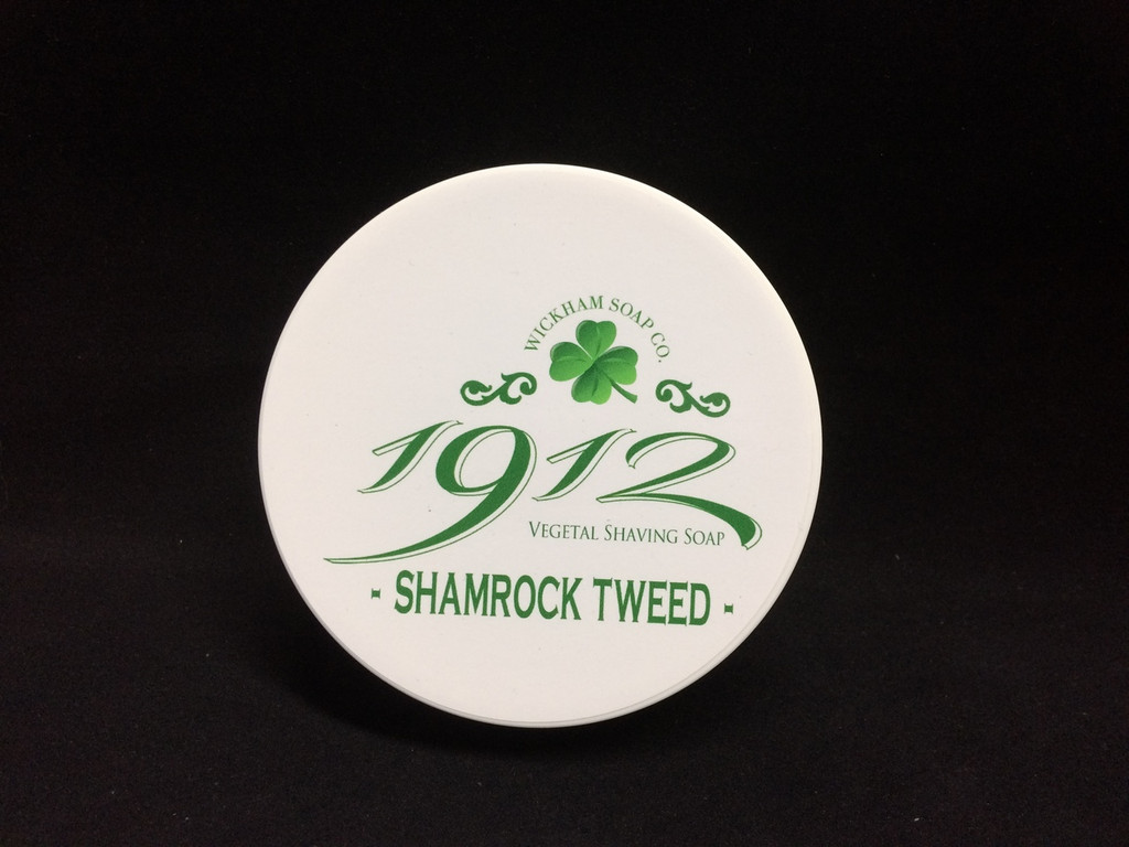 Wickham Soap Co 1912 Shaving Soap - Shamrock Tweed | Agent Shave | Traditional Wet Shaving Supplies Uk